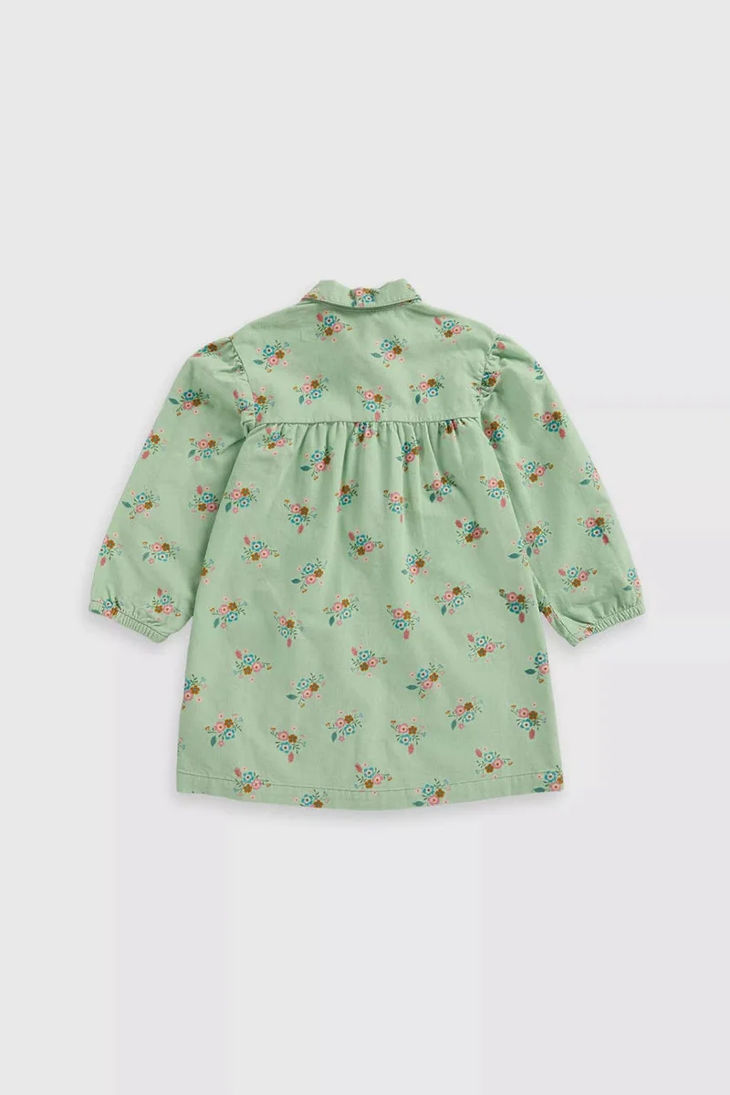 mothercare Green Cord Shirt Dress