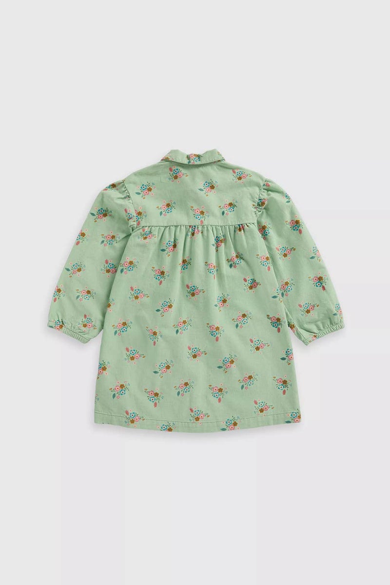 mothercare Green Cord Shirt Dress - Image 2