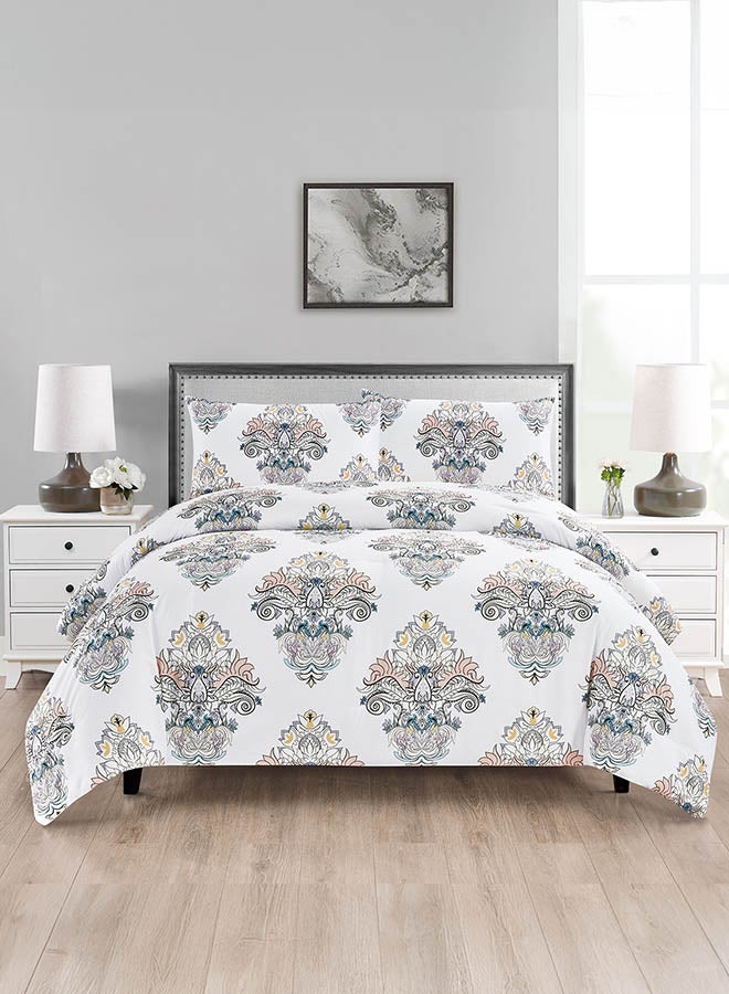 In-House Rudy | Microfiber Comforter Set 4 Pieces - King - 260x240 cm - Multicolor  - Image 5