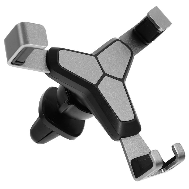 Universal Car Air Vent Phone Holder Mount Adjustable Rotation Cradle For Smartphones Stone Gray - Image 2