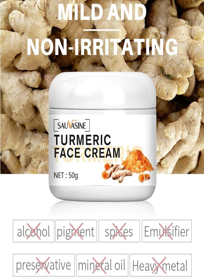 paminify Turmeric Face Cream for Dry Skin,Anti-aging Turmeric Brightening Face Moisturizer for Women, Hydrating Facial Skin Lotion Cream,All Natural Skin Care-Fights Lines Acne, Evens Tone,1.76 Oz - Image 3