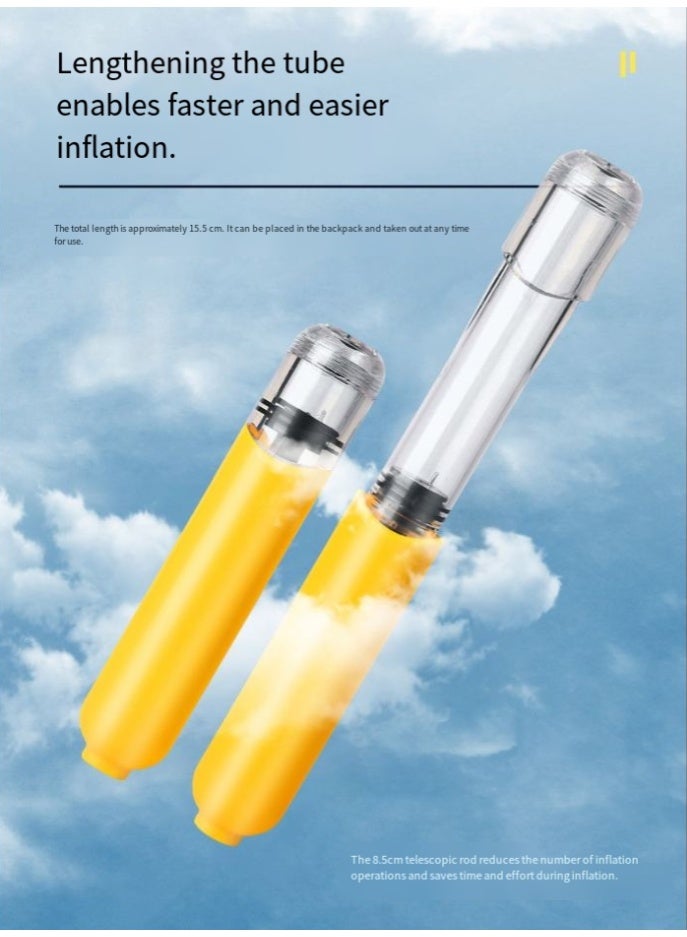 كيو زد مضخة هواء محمولة، أداة نفخ الكرة الرياضية، مضخة كرات متعددة الوظائف لكرة السلة وكرة القدم والكرة الطائرة، مضخة سوداء محمولة - Image 5