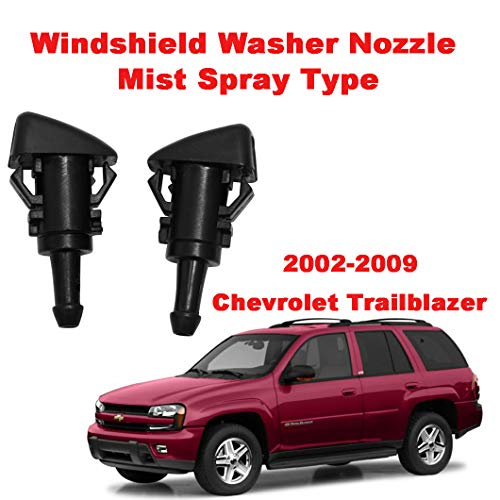 ZHPTAM ZHParty Front Windshield Washer Nozzle Wiper Spray Jet Kit fit for 2002-2009 GMC Envoy, Chevrolet Trailblazer, 02-04 Oldsmobile Bravada, 04-07 Buick Rainier, Pack of 2 - Replaces OEM # 15878745 - Image 3