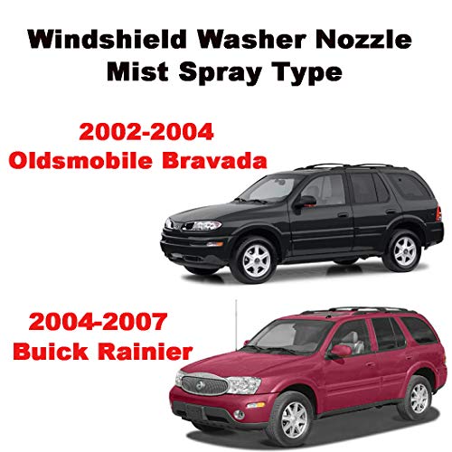 ZHPTAM ZHParty Front Windshield Washer Nozzle Wiper Spray Jet Kit fit for 2002-2009 GMC Envoy, Chevrolet Trailblazer, 02-04 Oldsmobile Bravada, 04-07 Buick Rainier, Pack of 2 - Replaces OEM # 15878745 - Image 4