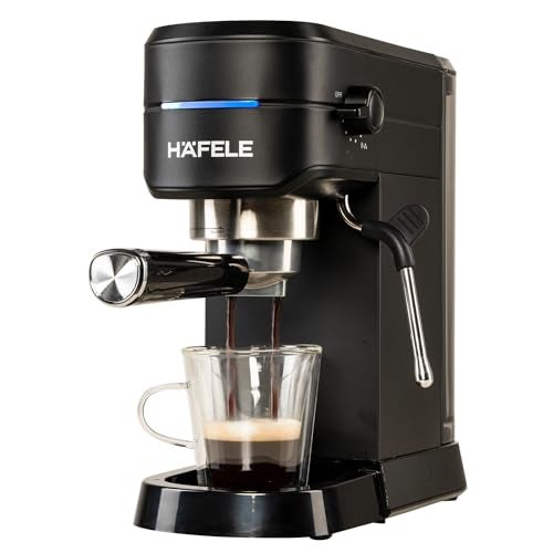 Hafele U-Kaffee Espresso Coffee Machine, 15-Bar Pressure, Removable Water Tank (1L), Single/Double Espresso, Cappuccino & Latte, Thermoblock Technology, 1450 W - Image 1