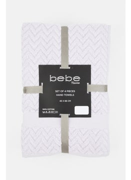 bebe 4 Pieces Hand Towel, Lavander  - Image 2