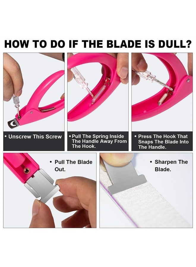 GA&EN Pink Adjustable Artificial Acrylic Fake Nail False Nail Tip Clipper Cutter Trimmer Manicure Pedicure Sharp Blade Clip Tool for Salon Home Nail Art Beauty Design DIY - Image 5