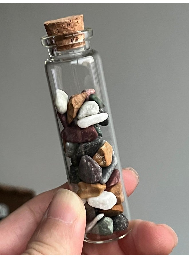 MaxMau 100 Sets of 20ml Glass Bottles with Cork Stopper,Small Clear Jars Tiny Glass Vials for Wedding Favors Seed Powder Sequin Storing Art Crafts Display Party Member Gift - Image 4