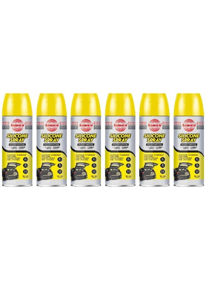 Asmaco Asmaco Silicone Spray - 400 Ml - Set of 06 