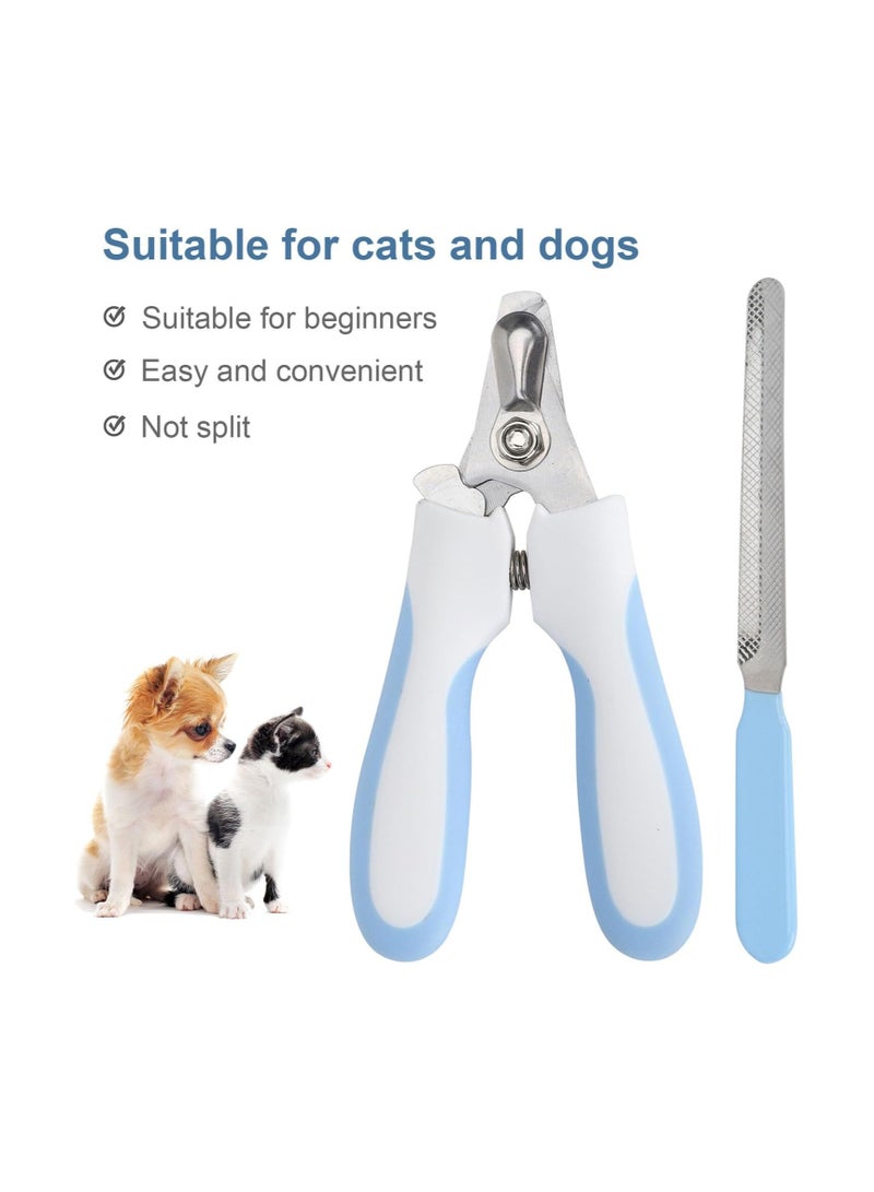 BLOOMING TIME Dog Nail Clipper with Nail File, Stainless Steel Cat Nail Clipper Professional Pet Nail Clipper Suitable for Puppies Kittens - Image 2