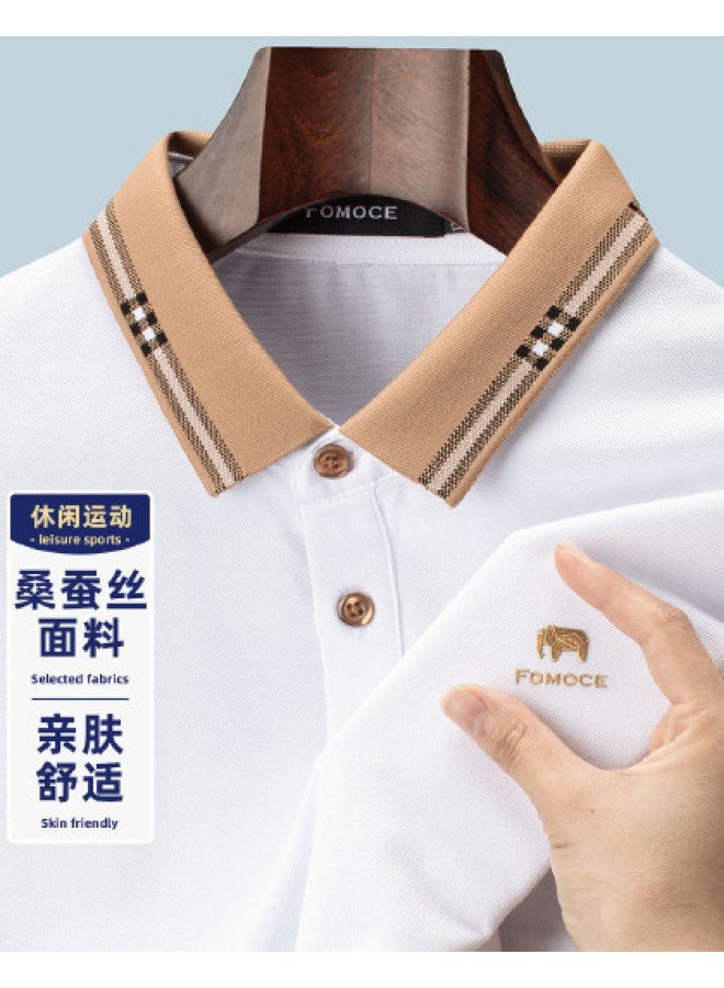 Fomoce men's Casual Comfort Short-sleeve Polo Shirt For Spring/summer - Image 1