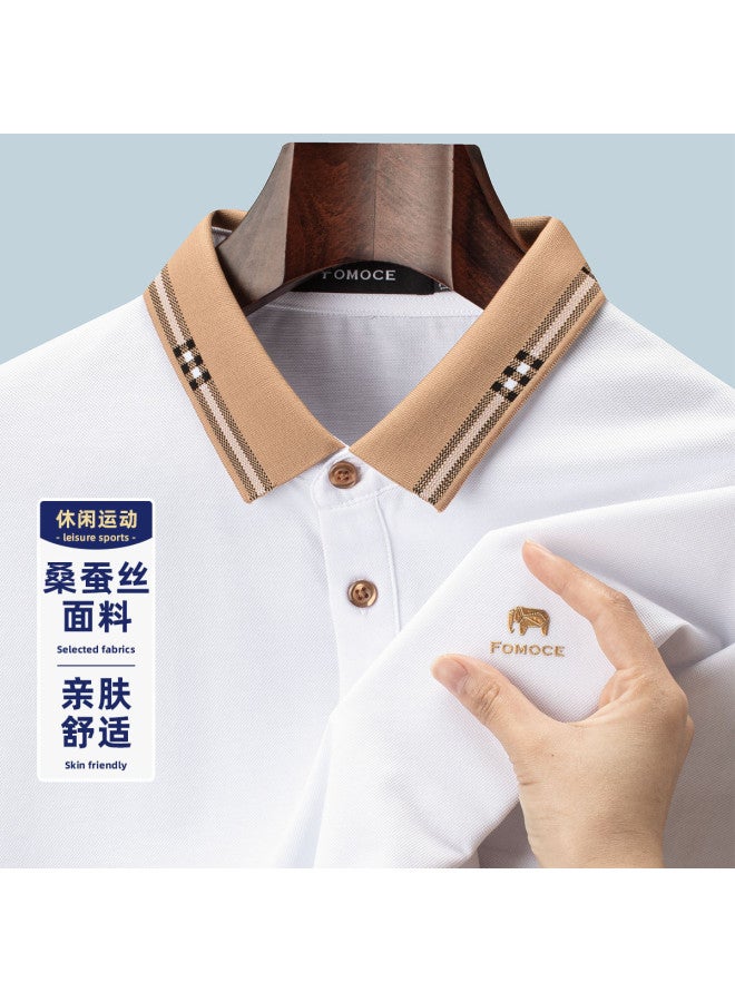 Fomoce men's Casual Comfort Short-sleeve Polo Shirt For Spring/summer - Image 2