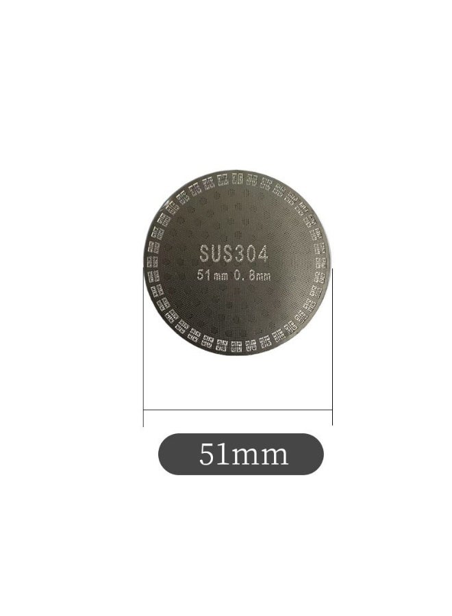 58.5mm Washable Mesh Coffee Filter Screen Stainless Steel Espresso Puck Screen Portafilter Accessory For Coffee Machine Reusable Small Filter
