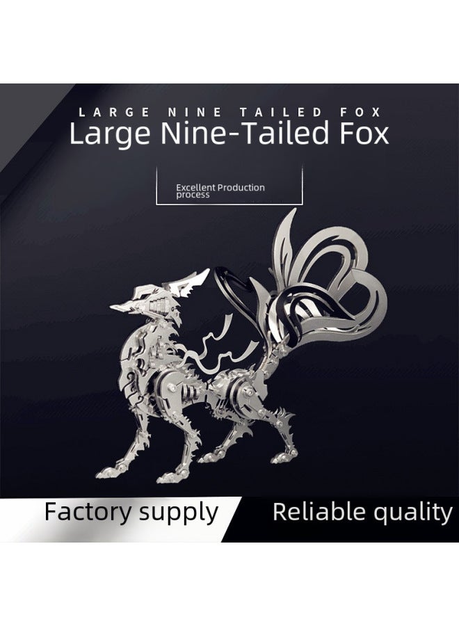 Steel Warcraft Nine-tailed Fox 3d Metal Assembly Model Puzzle Mechanical Assembly Handmade Difficulty Children's Creative Toys-Color:【Destroy Mongolian Bird】 Diy/Finished Product Please Note - Image 2