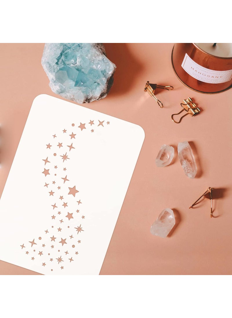 FINGERINSPIRE - FINGERINSPIRE Stars Stencils 11.7x8.3 inch Galaxy Stencils Plastic Twinkle Star Stencils Templates Reusable Stars Pattern Stencils DIY Stars Home Decor Stencil for Painting on Wood Floor Wall - Image 1