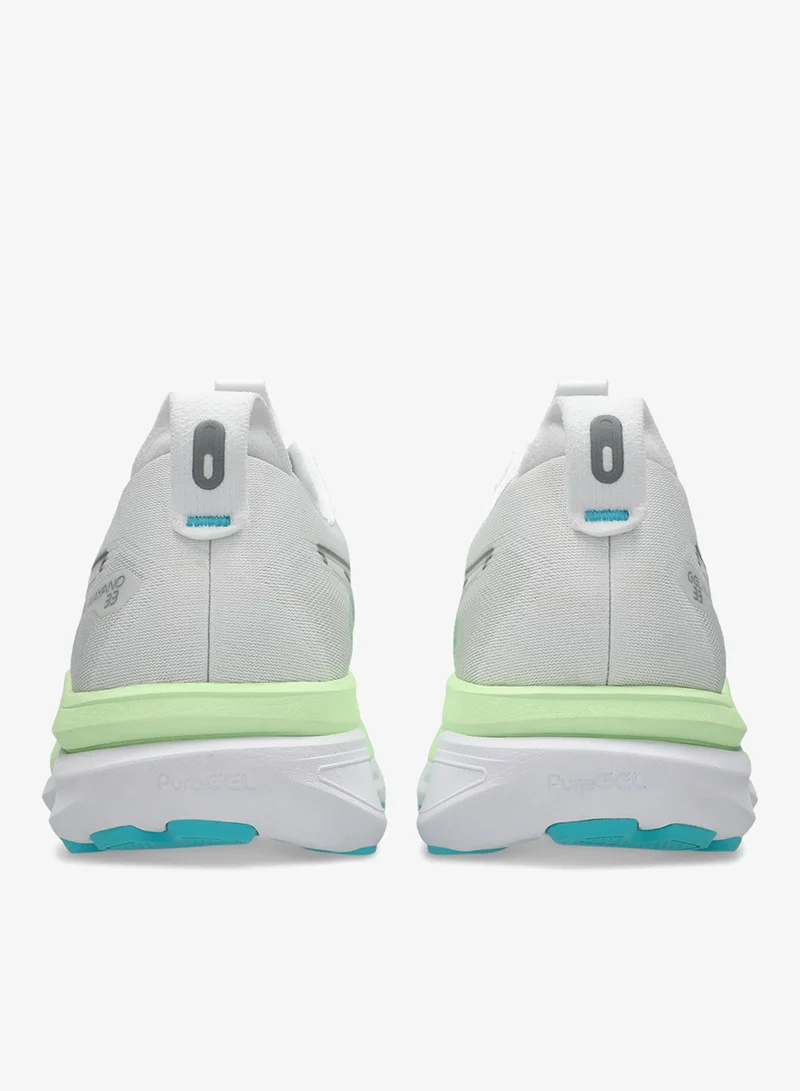 Asics WHITE/ENERGY AQUA Gel-Kayano 33 for Men | Best Price UAE