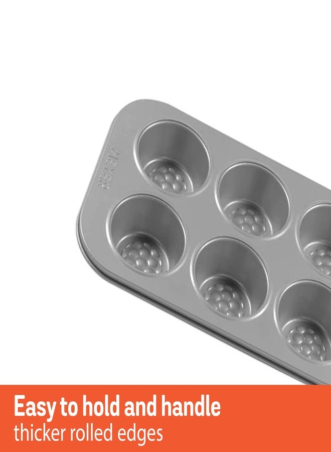 Meyer Bakemaster Carbon Steel Non Stick 6 Cup Muffin Pan | Cup Cake Mold | Cupcake Tray | Moulds for Baking | Nonstick Pan | Round Tray | Nonstick Bakeware, Grey - Image 5