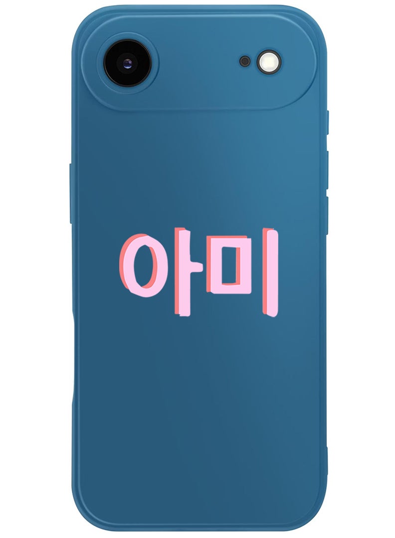 Theodor Protective Slim Fit Case Liquid Silicone Cover with Full Body Protection Anti-Scratch Shockproof Case For Apple iPhone 17 Air (Blue) BTS Army - Image 1