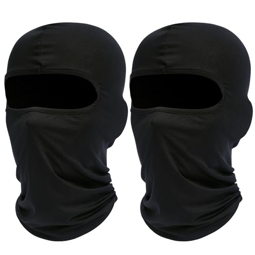 ROXUN Ski Mask Balaclava Shiesty, 2 Pack Cold Winter Warm Windproof Motorcycle Neck Gaiter for Men/Women Black - Image 1