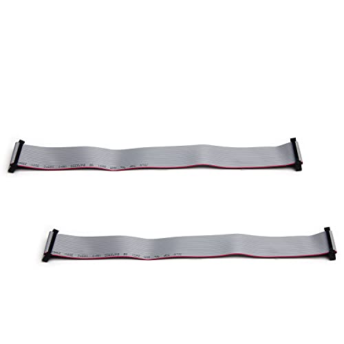 Fielect 2pcs IDC 26 Pin Connector Gray Wire Flat Ribbon Cable Connector Length 30cm 2.54mm Pitch - Image 3