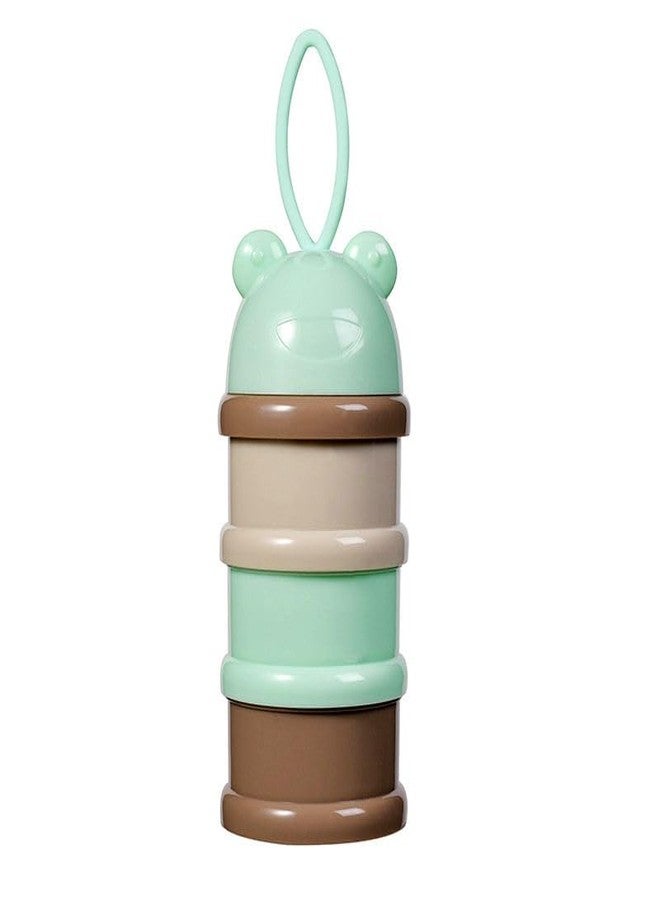 kokibebe' kokibebe Baby Milk Powder Dispenser Container – 3 Layer Portable Food Storage Box with Bear Cap, BPA-Free Baby Snack Box for Formula, Fruits & Nuts, Travel-Friendly and Leak-Proof Design - Image 1