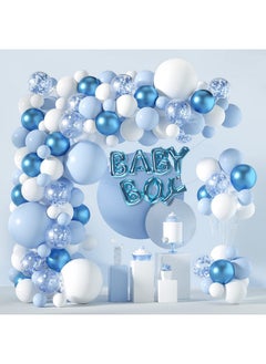 Blue And White Balloon Arch Garland Kit121 Pcs 5+12+18 Inch Blue White Baby Boy Balloons For Baby Shower Decorations Birthday Engagement Party Gender Reveal Balloons Decoration - pzsku/Z9736D697D7A1D64932C9Z/45/_/1698255391/00afb02a-8b39-496c-8d1d-f6ca02d6032b