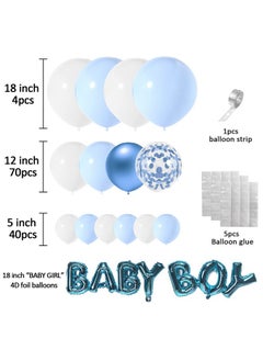 Blue And White Balloon Arch Garland Kit121 Pcs 5+12+18 Inch Blue White Baby Boy Balloons For Baby Shower Decorations Birthday Engagement Party Gender Reveal Balloons Decoration - pzsku/Z9736D697D7A1D64932C9Z/45/_/1698255394/b9ef773a-94e2-4e65-aba6-d264ee06ce61