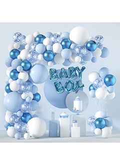 Blue And White Balloon Arch Garland Kit121 Pcs 5+12+18 Inch Blue White Baby Boy Balloons For Baby Shower Decorations Birthday Engagement Party Gender Reveal Balloons Decoration - pzsku/Z9736D697D7A1D64932C9Z/45/_/1698255396/fe0b736f-bafc-4412-a2ba-d865468ebe3b