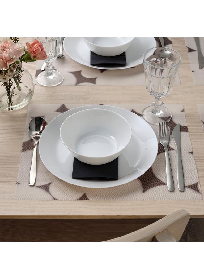 erorex Place mat, patterned black/white, 36x29 cm - Image 3