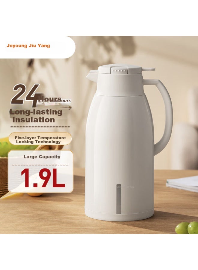 Joyoung Insulated Water Bottle Large Capacity Glass Inner Pot Warm Water Bottle Student Dormitory Hot Water Bottle 1.9l - Image 1