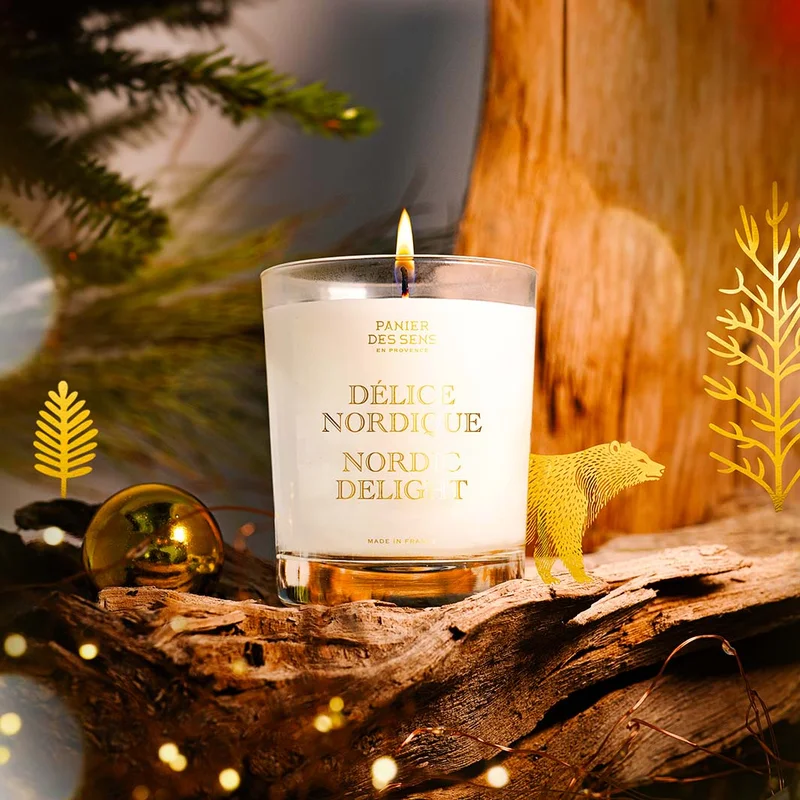 بانيير دي سينز Christmas scented candle - NORDIC DELIGHT 180G (6 OZ.)