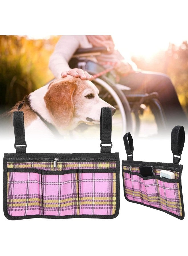 klarako Multifunctional Wheelchair Side Bag, Waterproof Storage Bag on Chair Side and Back, Wheelchair Armrest Accessories Storage Pouches for Olds and Disabled  - Image 4