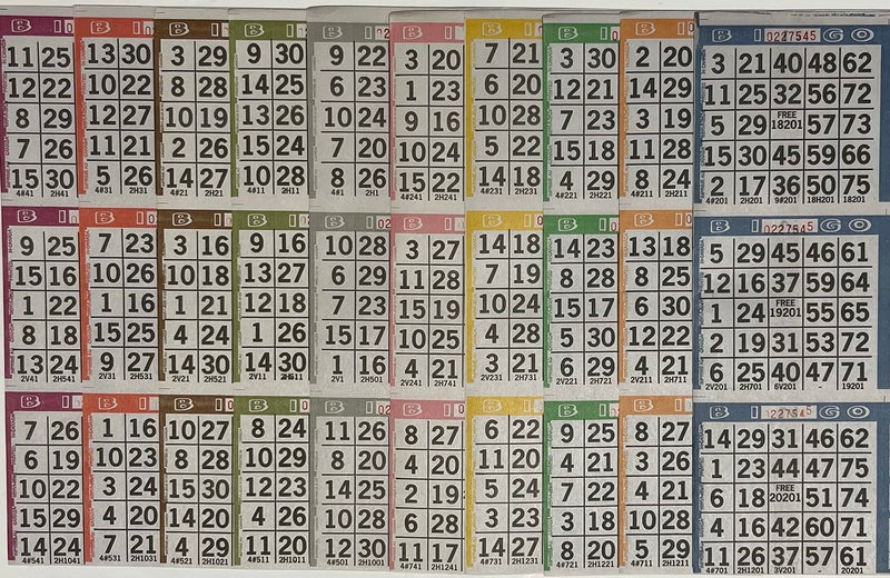 The Ticket Gurus Bingo Paper Game Cards - 3 Cards - 10 Sheets - 100 Books