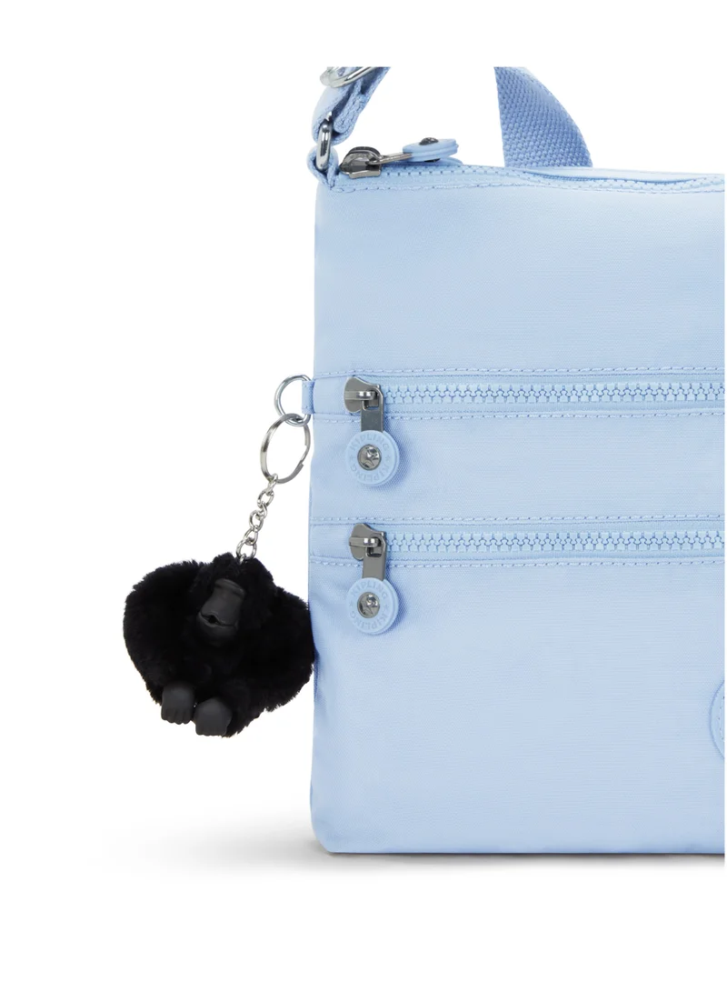 Kipling Alvar Medium Shoulder Bag Across Body Cloudy Sky Blue