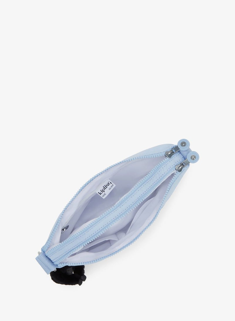 kipling Alvar Medium Shoulder Bag Across Body Cloudy Sky Blue - Image 3