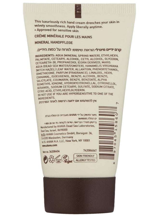 AHAVA Dead Sea Mineral Hand Cream, Travel Siz, 1.3 Fl Oz  - Image 3