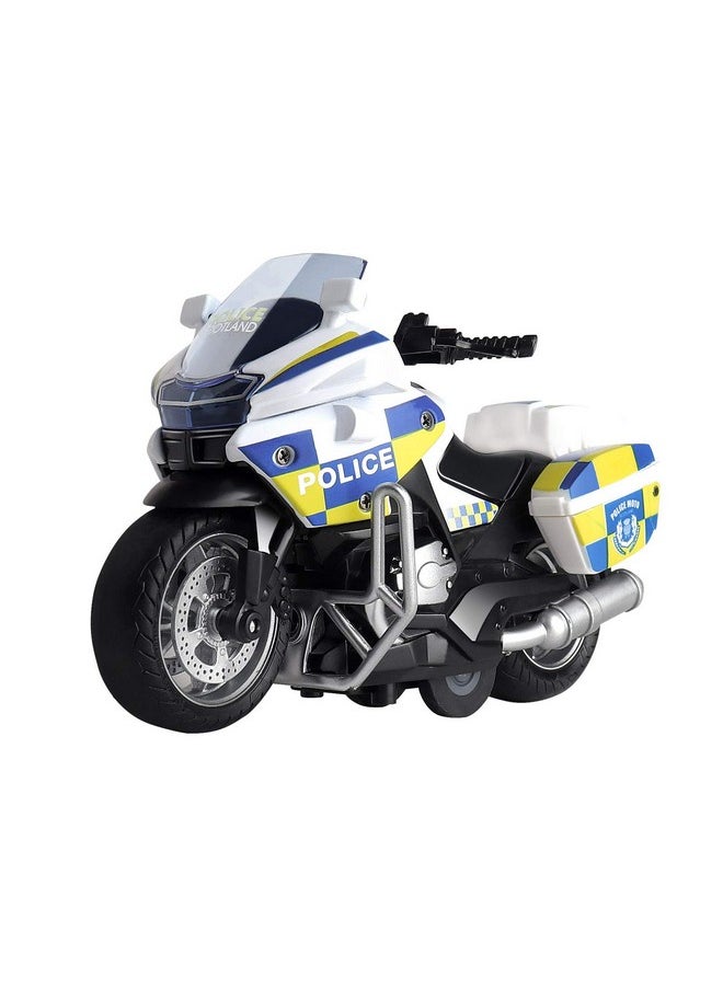 MING YING 66 MING YING 66 Police Motorcycle Toy - Pull Back Toy Motorcycle with Sound and Light Toy,Toy Motorcycles for Boy,Toys for 3-9 Year Old Boys (White)  - Image 1
