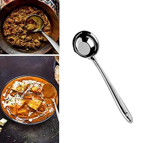 PUTHAK Stainless Steel Cooking and Serving Spoon Ladle Set, Kitchen Tool Set (Stainless Steel Ladle Set 5) - Image 2