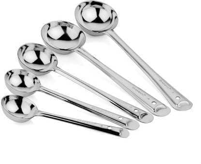 PUTHAK Stainless Steel Cooking and Serving Spoon Ladle Set, Kitchen Tool Set (Stainless Steel Ladle Set 5) - Image 5