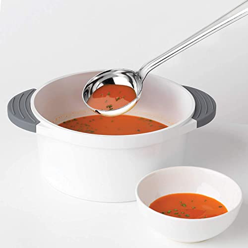 PUTHAK Stainless Steel Cooking and Serving Spoon Ladle Set, Kitchen Tool Set (Stainless Steel Ladle Set 5) - Image 4