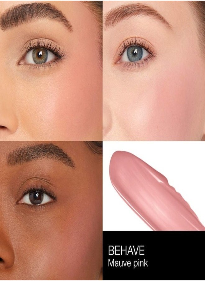 NARS Cosmetics - NARS Afterglow Liquid Blush - Behave 7ml | Lightweight, Buildable & Long-Lasting Mauve Pink Cheek Color for a Natural, Radiant Glow - Image 1