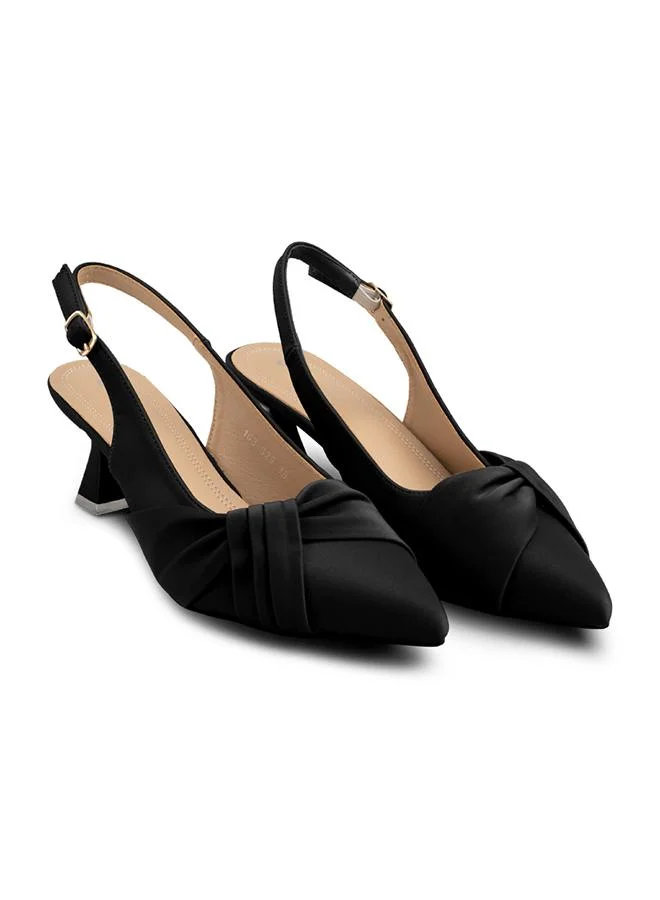 Language Black Women's Virgo Sling Back for Women | Best Price UAE