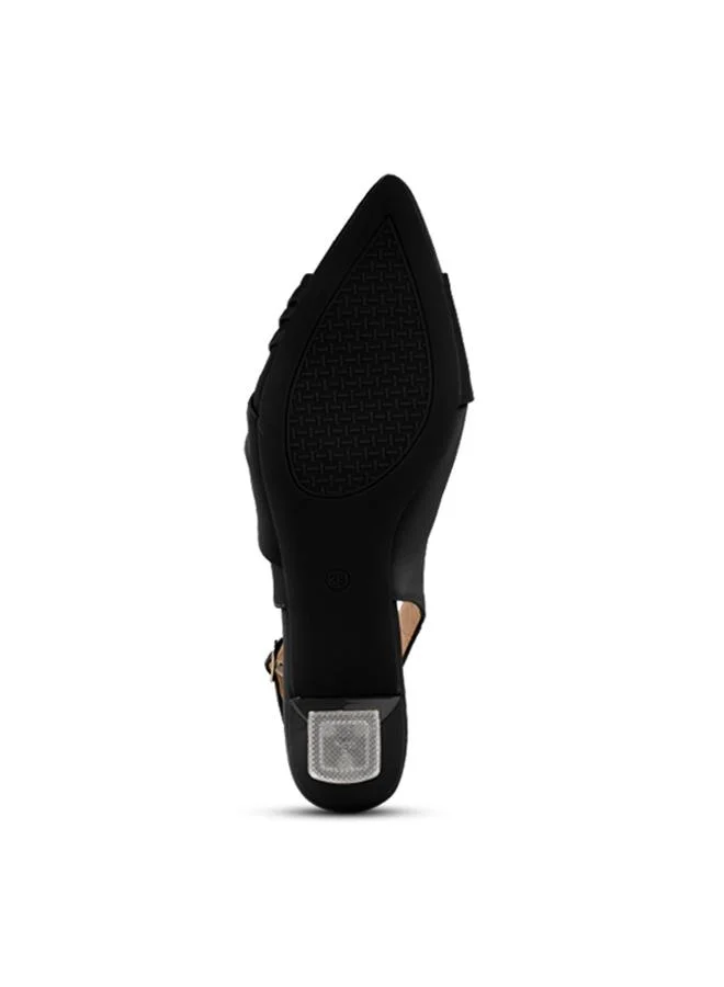 Language Black Women's Virgo Sling Back for Women | Best Price UAE