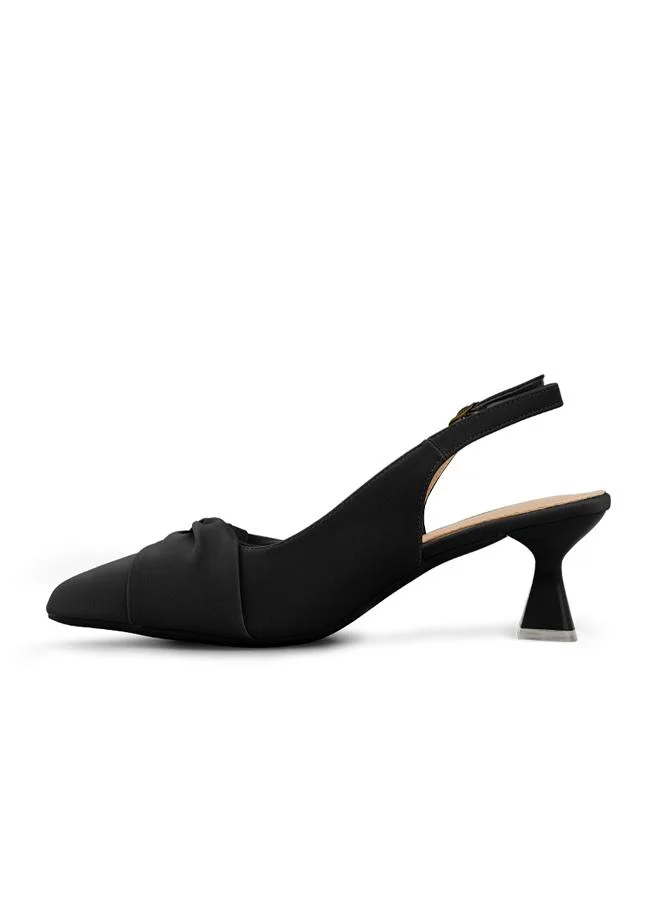 Language Black Women's Virgo Sling Back for Women | Best Price UAE