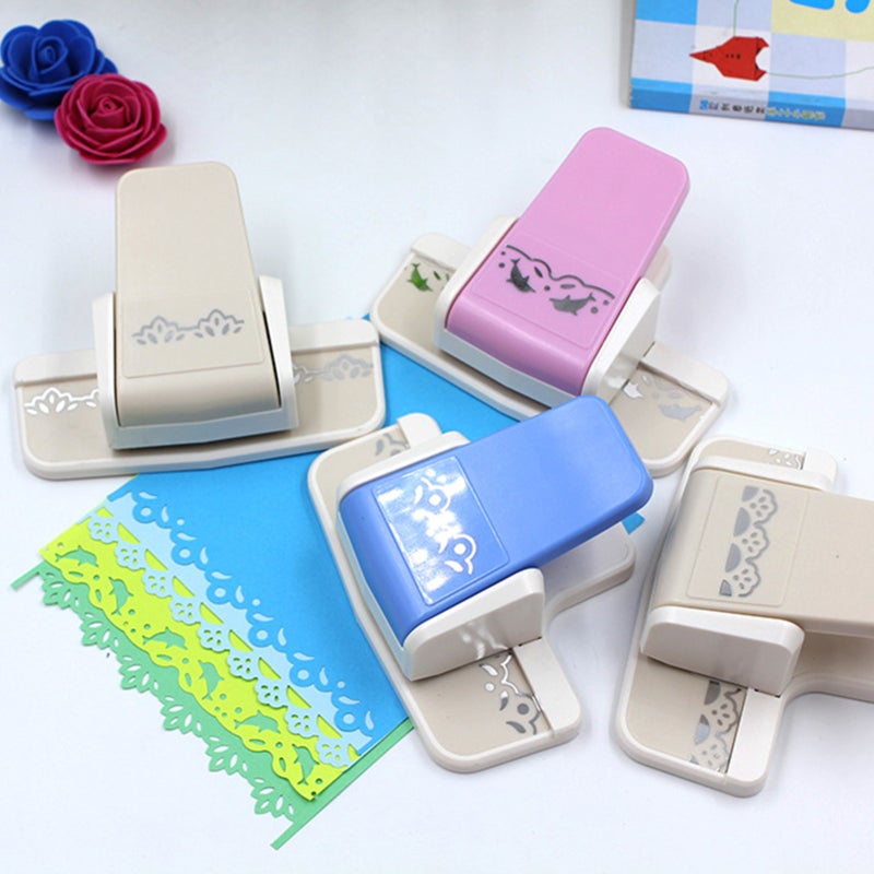 3 In 1 Tag Punch: ABS+Zinc Alloy Compact Easy-To-Use Tag Top Punch - 9 Diamond Plate Options Craft Paper Punch for Home School Paper Scrapbook Card Decor Projects - Image 5