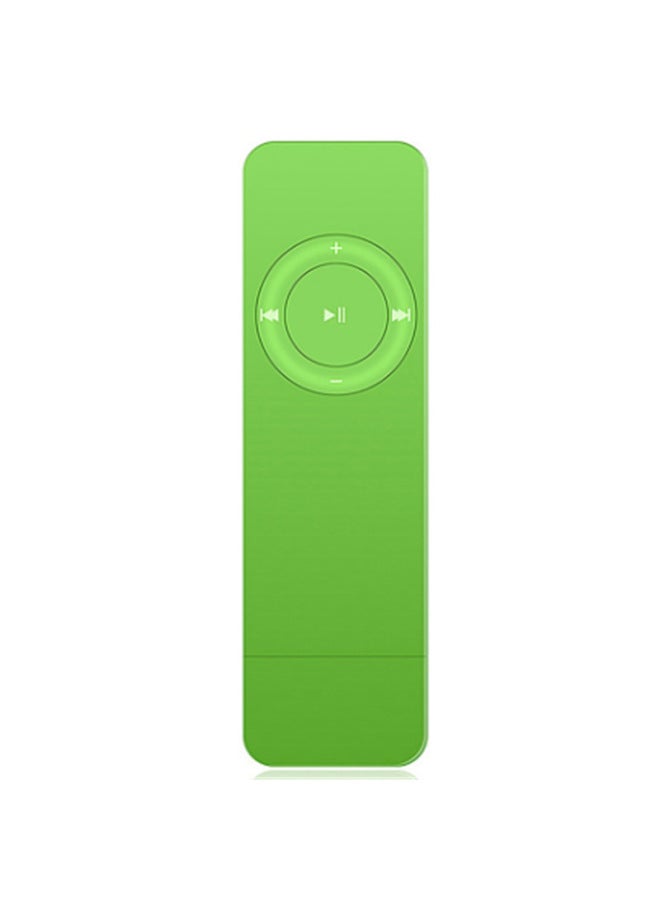 USB In-line MP3 Walkman Support TF Card Sports Mp3 Super Long Standby Necklace Sports MP3 Shipping Without Card-Body Color:Green Standard-Memory Capacity:4GB  - Image 1