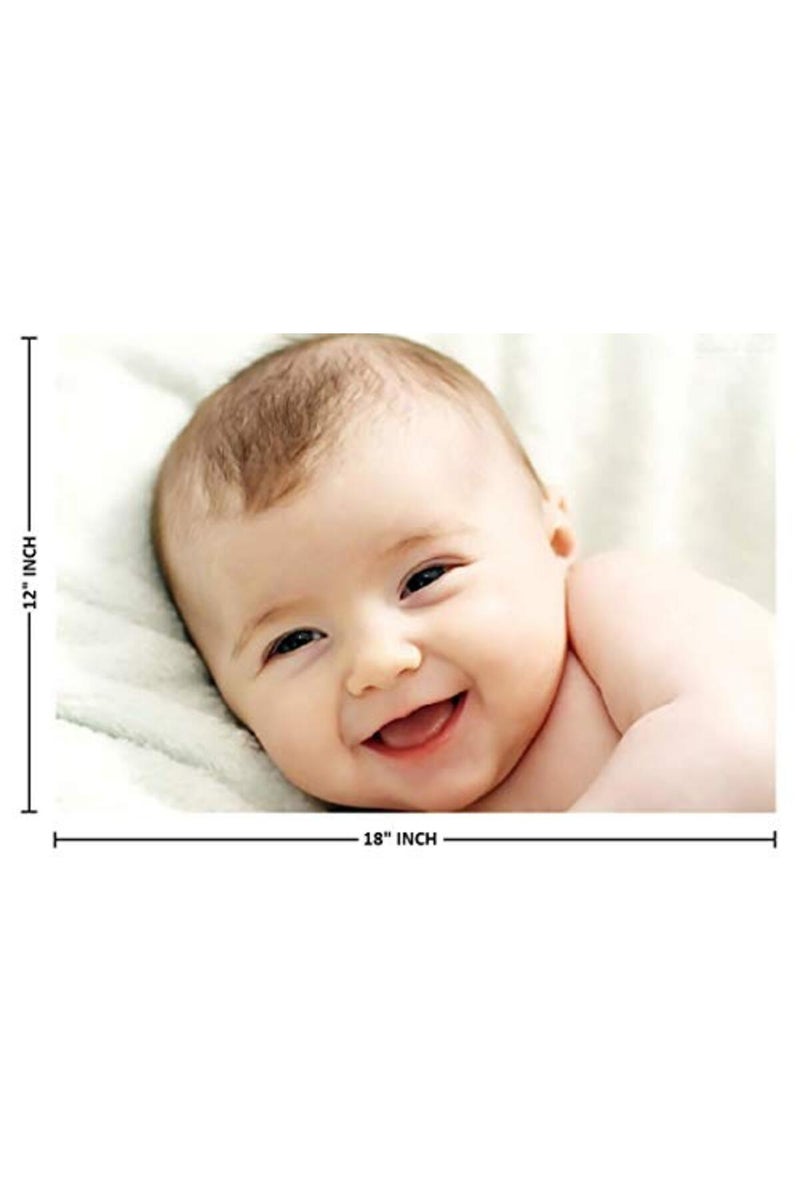 MANIAL HD Cute Baby Gloss Laminated Wall Posters (Combo Set of 4, 300GSM, 12x18in, Multicolor) - Image 3
