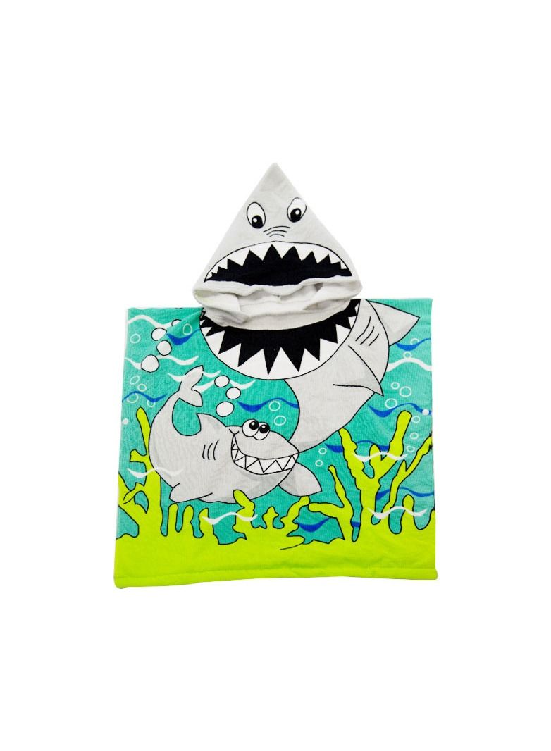 Cartoon Printed With Hood Fine Fiber Cloaks Bath Towels