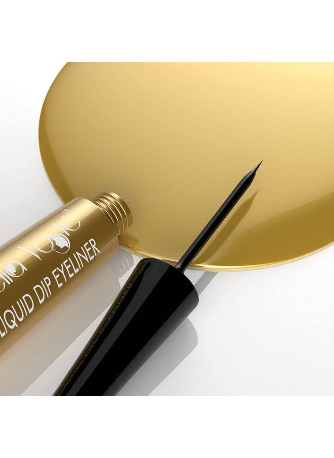 Bella voste - Liquid Eyeliner ; 24 Hr Long Stay ; Easy To Glide ; Waterproof ; Smudgeproof ; No Transfer ; Cruelty Free ; Made In India ;Glossy Gold (05) Glossy Finish - Image 1