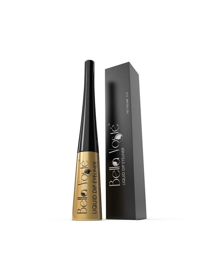 Bella voste - Liquid Eyeliner ; 24 Hr Long Stay ; Easy To Glide ; Waterproof ; Smudgeproof ; No Transfer ; Cruelty Free ; Made In India ;Glossy Gold (05) Glossy Finish - Image 1